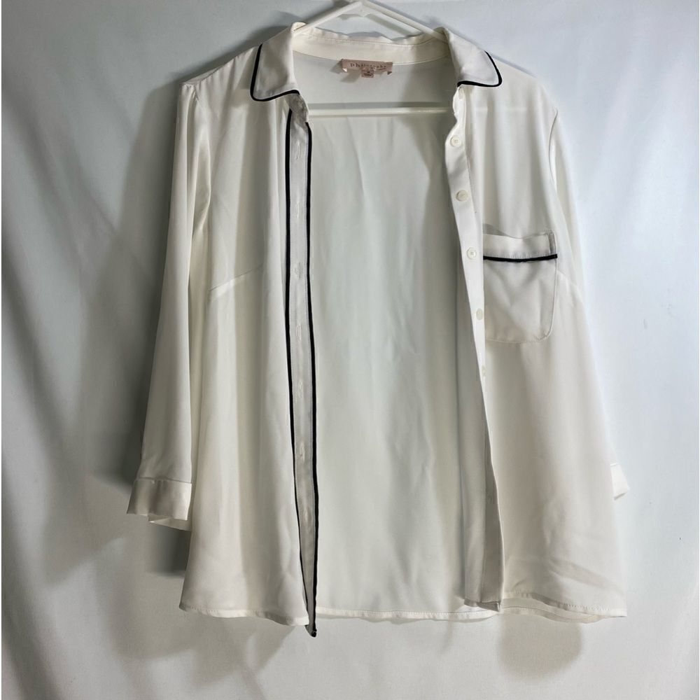 philosophy women button up size medium